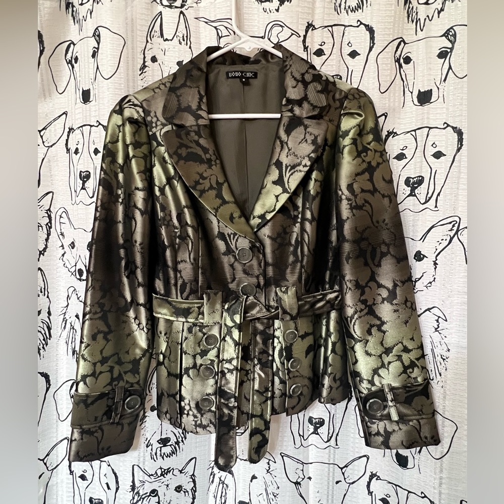 Boho Chic Blazer Jacket Sz 8 GUC